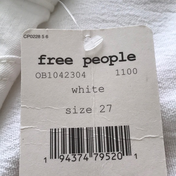 Free People White pull on style pants - Picture 8 of 12